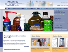 Tablet Screenshot of parker-plastics.com